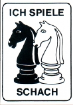 Aufklebet ICH SPIELE SCHACH