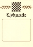 Urkunde Schachbrett dunkel