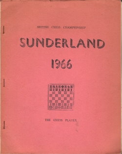 1966 British Chess Championship Sunderland