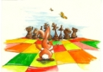 Osterkarte Dirigent
