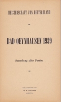 Meisterschaft von Deutschland - Bad Oeynhausen 1939