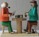 R�uchermann - 2 Schachspieler