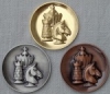 Medaille Figuren 3er Satz