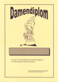 Goldschmidt/Sohrabi, Brackeler Schachlehrgang 5. Teil Damendiplom