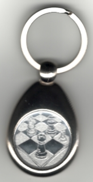 Schlüsselanhänger mit Schachemblem
