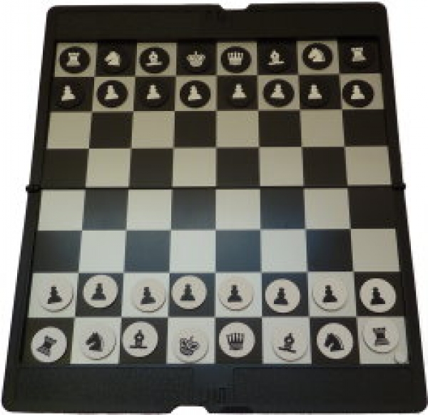 Mini-Magnet-Schach klappbar