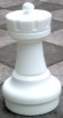 Einzelfigur Turm weiß