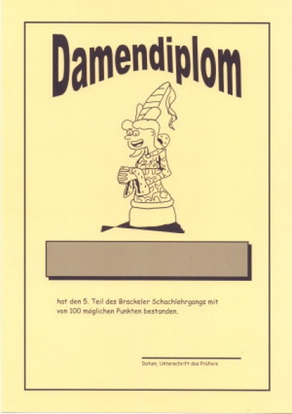 Goldschmidt/Sohrabi, Brackeler Schachlehrgang 5. Teil Damendiplom