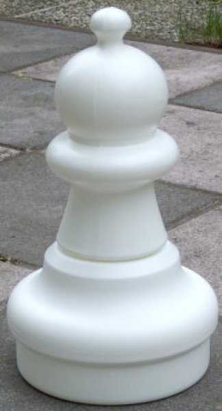 Einzelfigur Bauer weiß