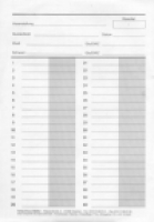 Partieformulare SD 40 Züge - 1000 Stück